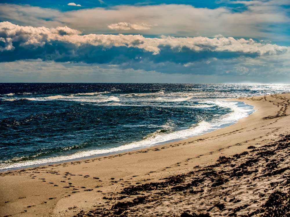 footprints in the sand